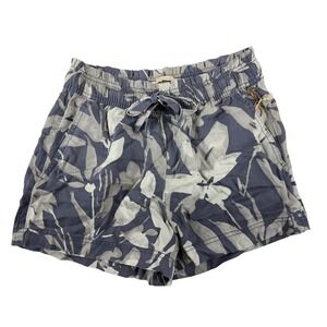 Cynthia Rowley Floral Shorts NWT Gray Small Resort Lightweight Tropical Vacation